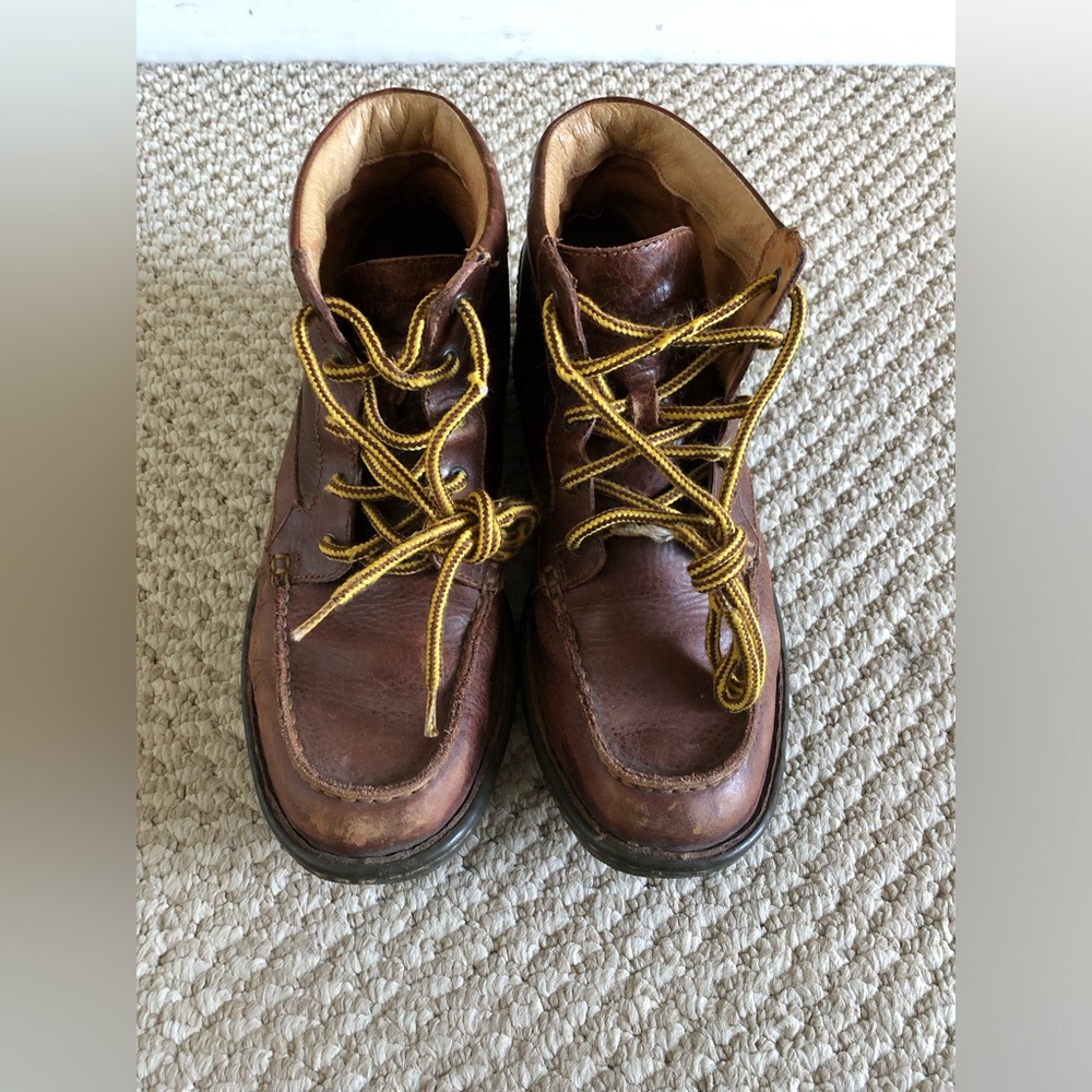 Born Men's Brown Moc Toe Leather Chukka Boots Size 8.5